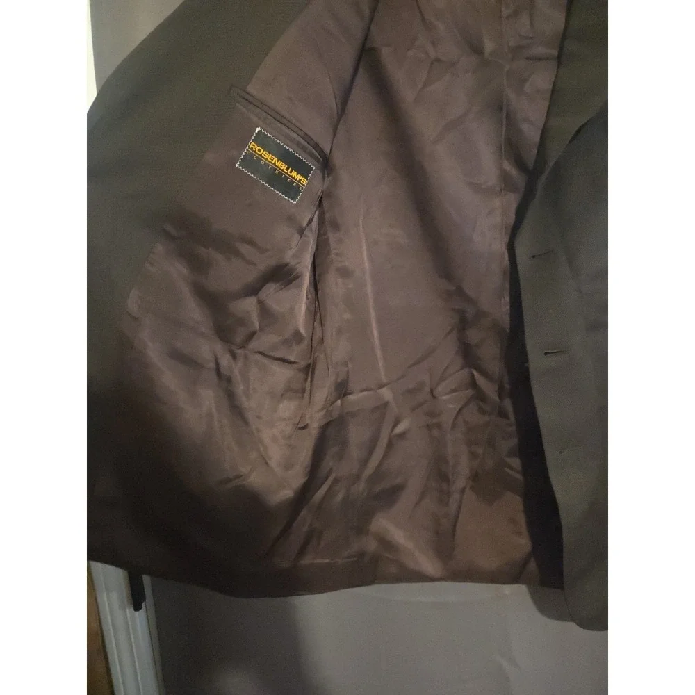 Jack Victor Montreal Olive Brown Blazer, Men's 42R Sport Coat Canada Virgin Wool